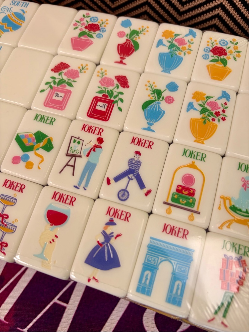 Paris Mahjong Tiles & Tile Bag 🀄️🇫🇷 - Picture 9 of 12